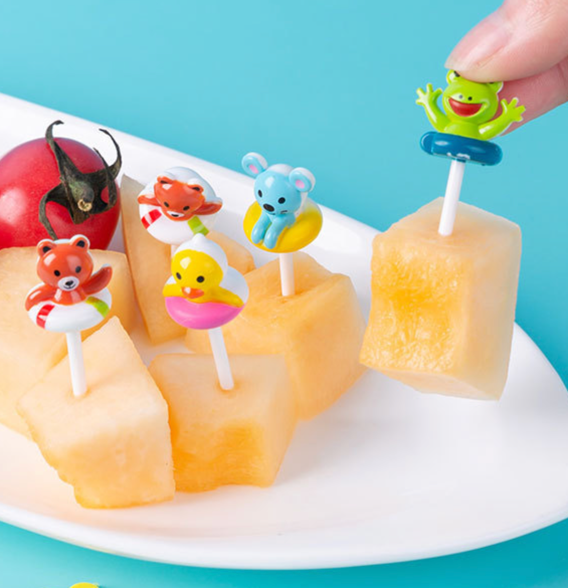 3D Food Picks - Swim Tubes 8pcs