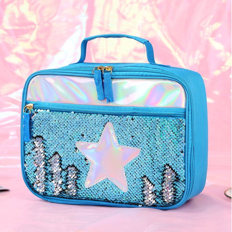 Thermal Lunch Bag Sequin Glitter Decoration
