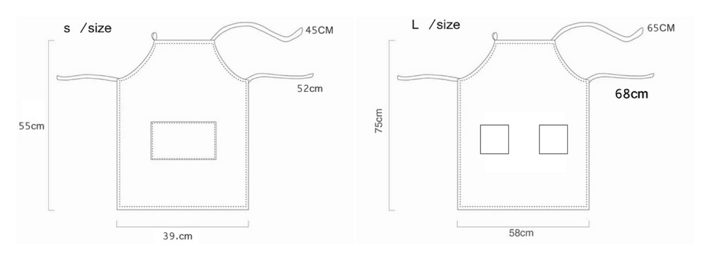 Apron Set - Orange Bear