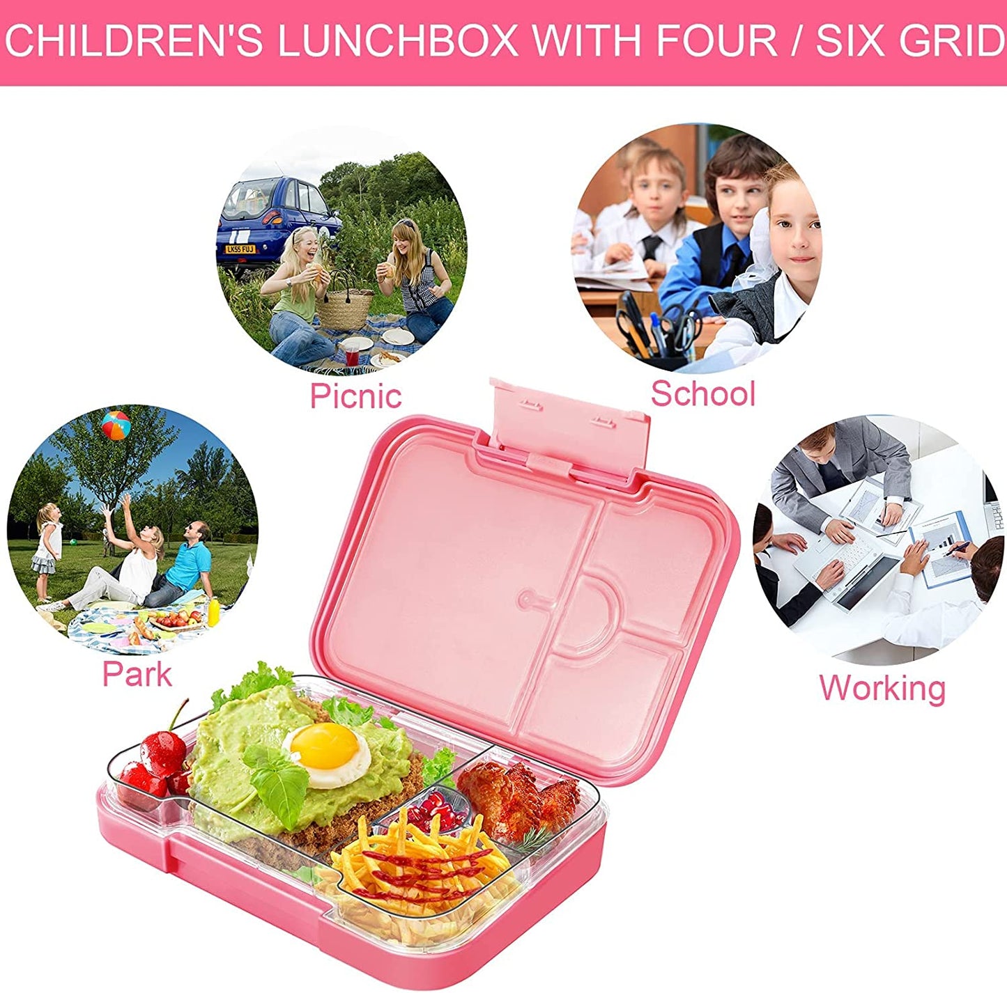 Pink Bento Lunchbox | Classic