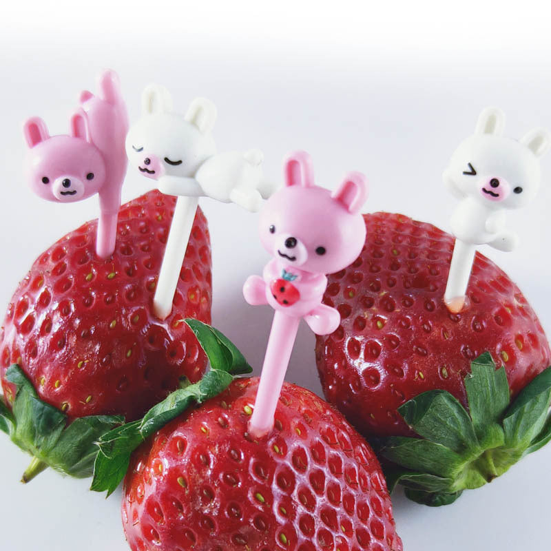 3D Food Picks - Rabbits 8 pcs