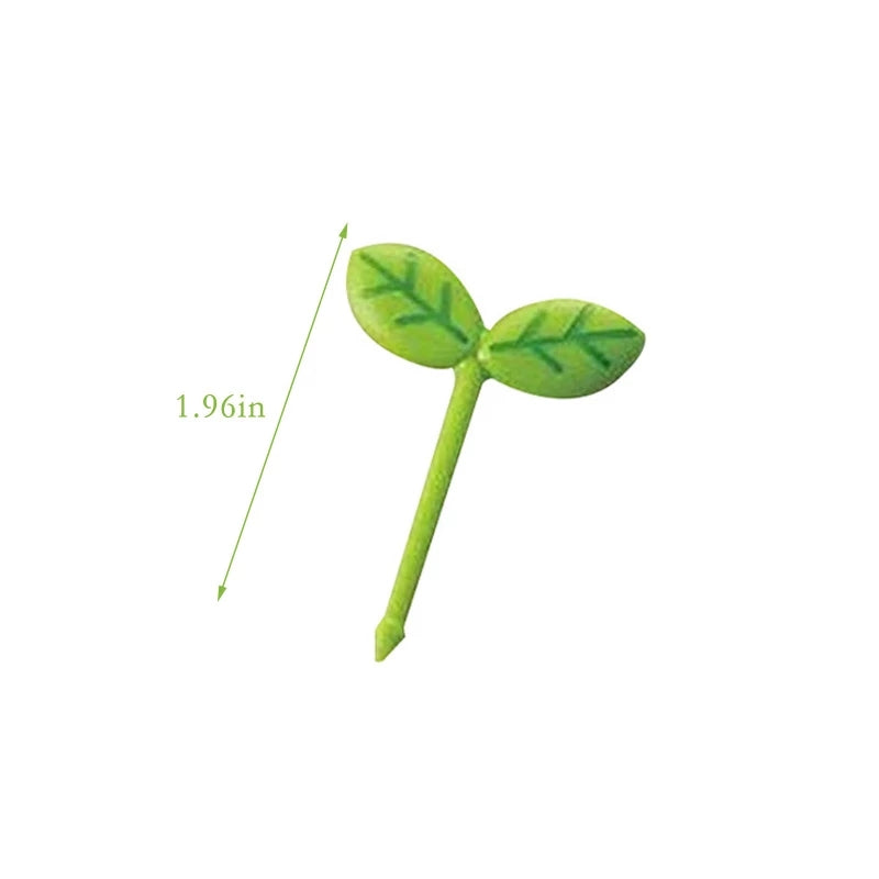 3D Food Picks - Leaves 8 pcs