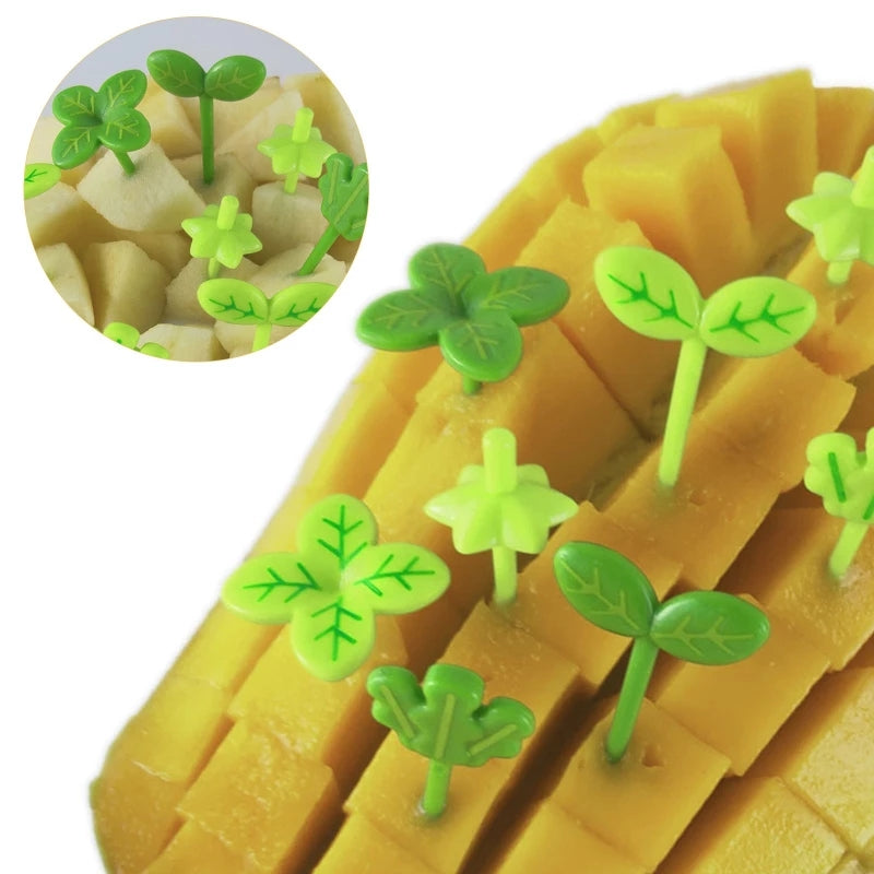 3D Food Picks - Leaves 8 pcs
