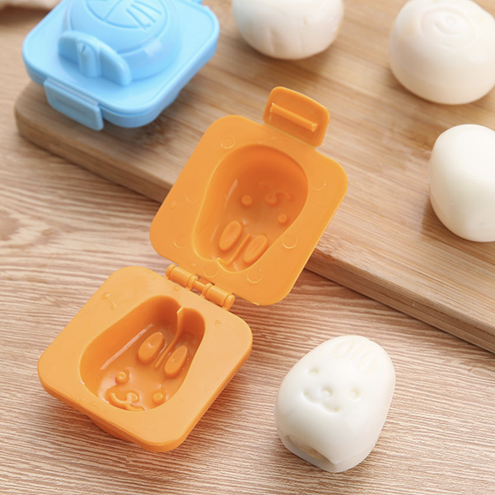 Egg moulds rabbit and bear face