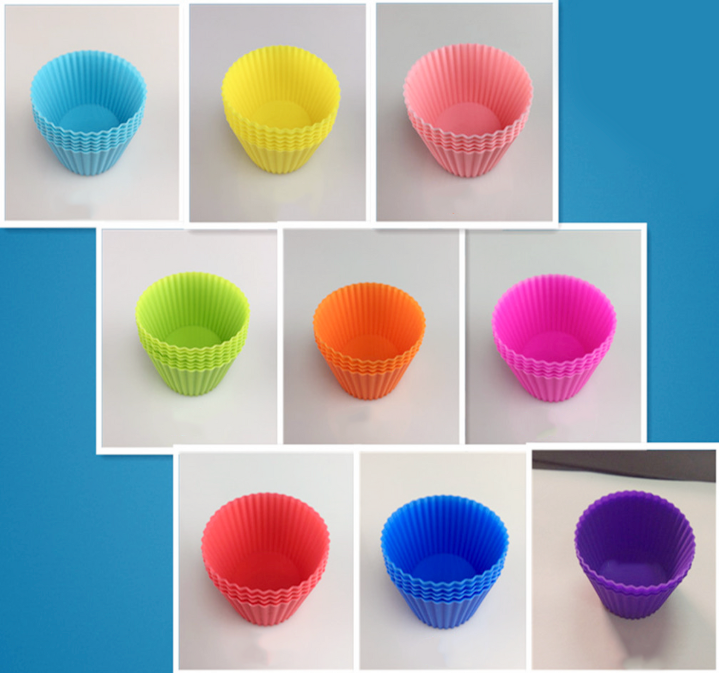 Premium Silicone Food Cups 6 pcs Extra Thick Medium Size