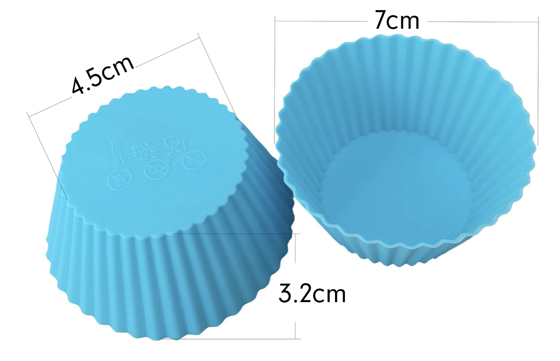 Premium Silicone Food Cups 6 pcs Extra Thick Medium Size