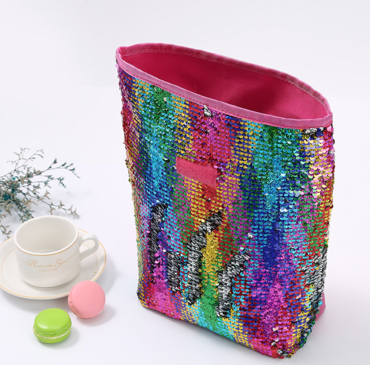 Thermal Tote Lunch Bag Sequin Glitter