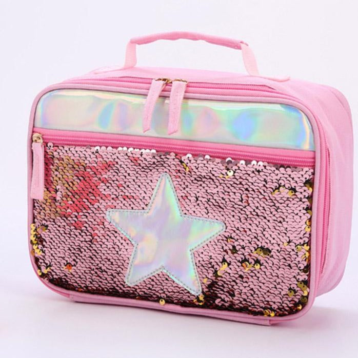 Thermal Lunch Bag Sequin Glitter Decoration