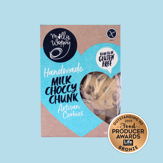 Molly Woppy, Artisan Milk Choccy Chunk Gluten-Free Cookies
