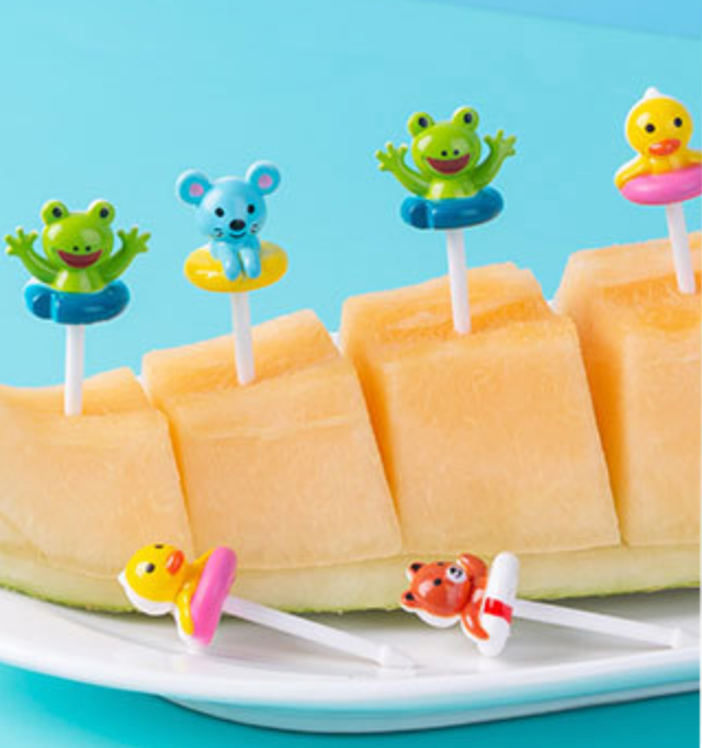 3D Food Picks - Swim Tubes 8pcs