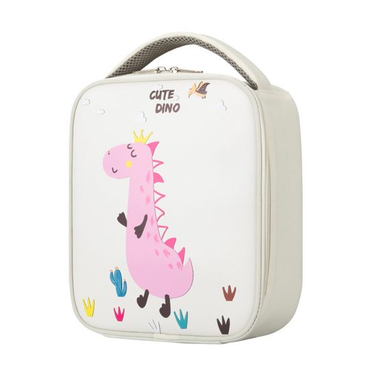 Thermal Lunch Bag cute pink dinosaur