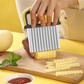 Stainless Steel Crinkle Cutter with cover